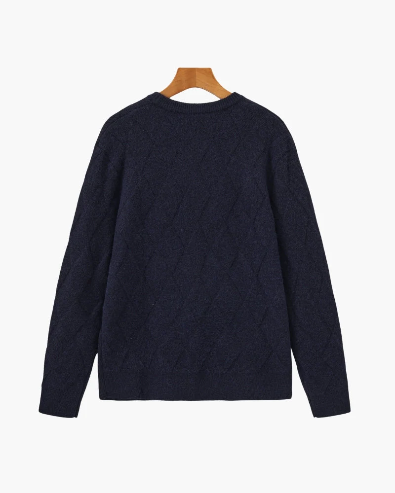 Diamond Knit Crewneck Sweater - Image 22