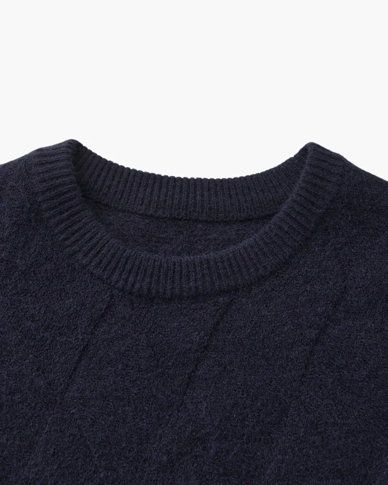 Diamond Knit Crewneck Sweater - Image 23