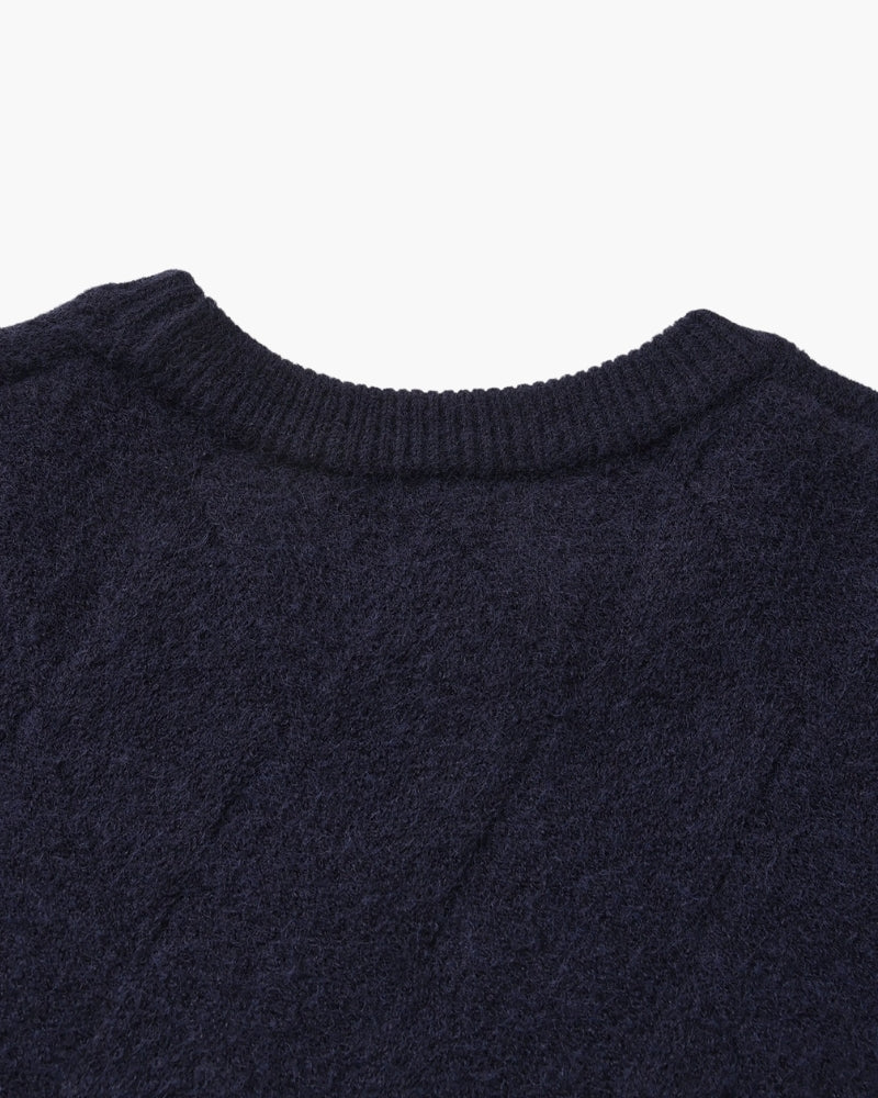 Diamond Knit Crewneck Sweater - Image 25