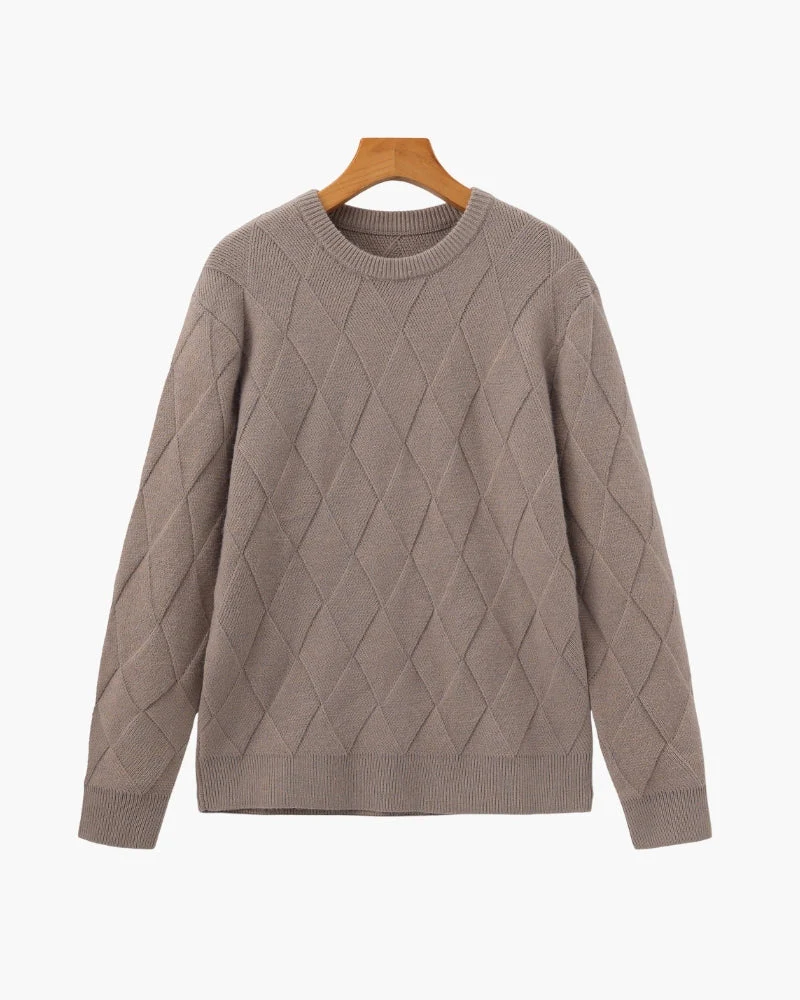 Diamond Knit Crewneck Sweater - Image 9