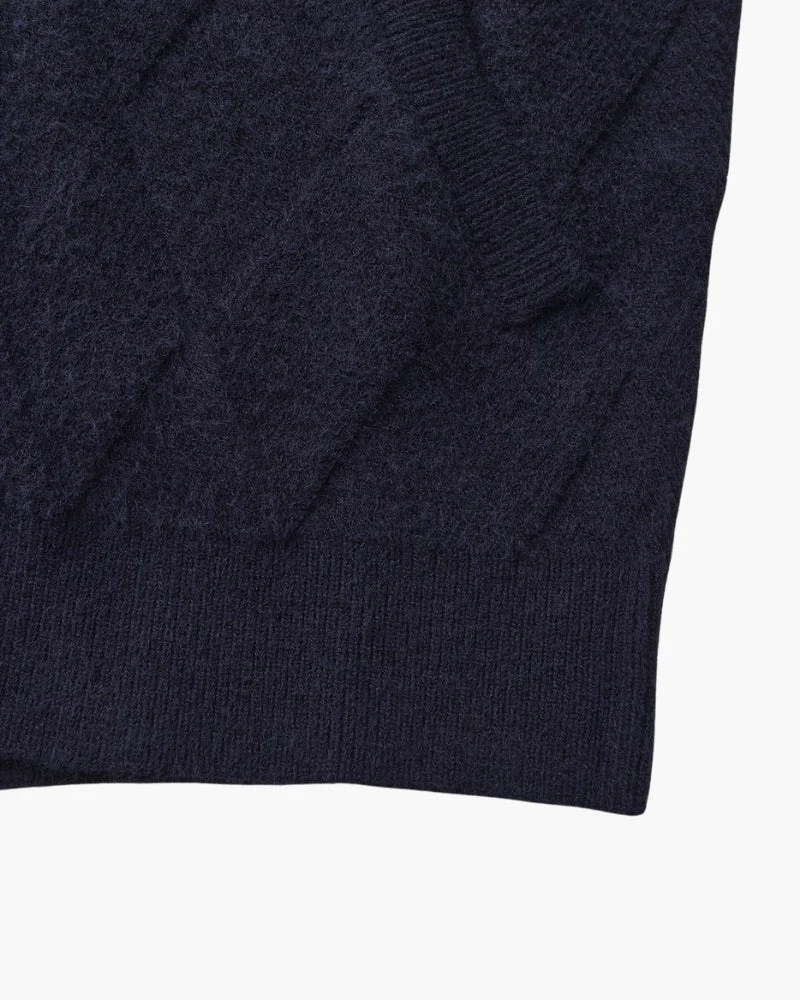 Heritage Diamond Knit Zip Cardigan - Image 15