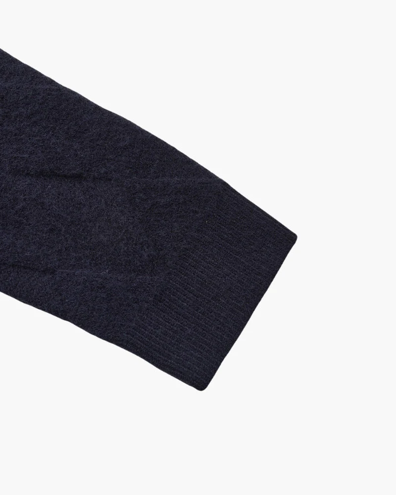 Heritage Diamond Knit Zip Cardigan - Image 16