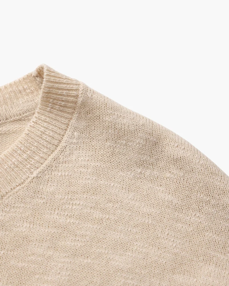 Linen Cotton Essential Crewneck - Image 6