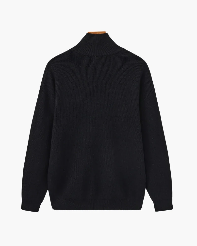 Refined Half-Zip Knit Pullover - Image 2