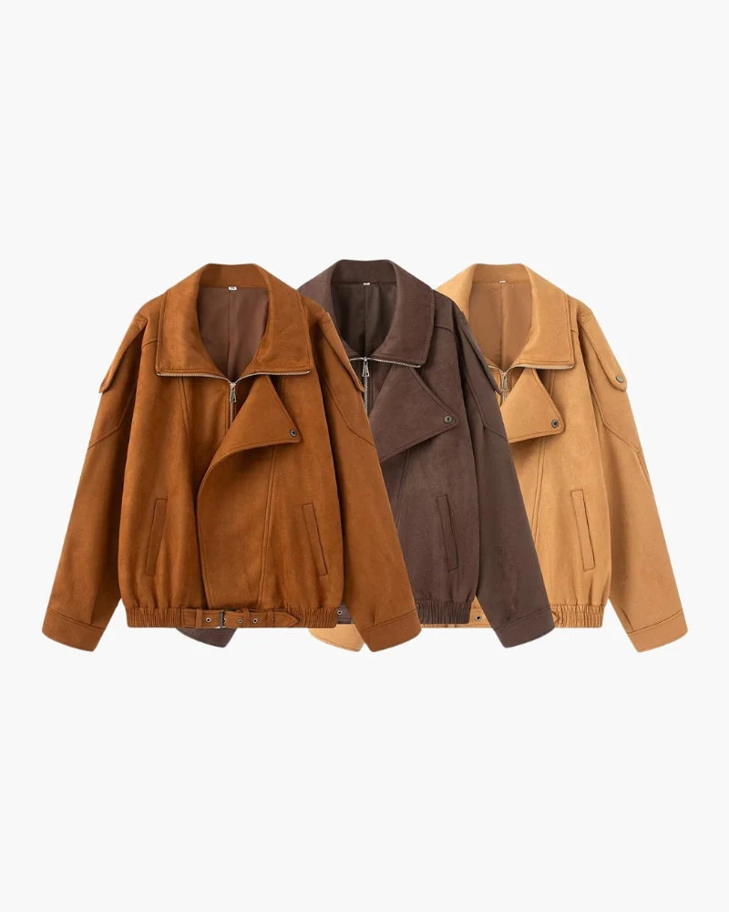 Vintage Suede Drape Jacket - Image 10
